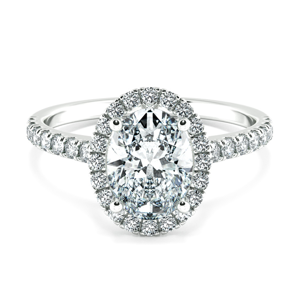 Nhẫn cầu hôn đẹp dạng Oval